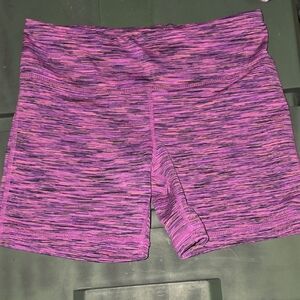Women’s Stretch Purple Space-Dye Bike Shorts